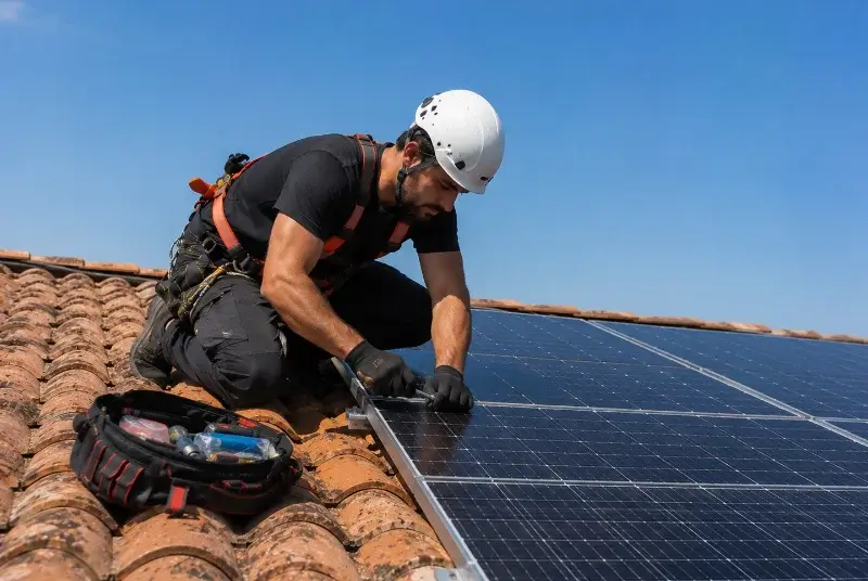 Maintenance et monitoring de panneaux solaires à Labrit